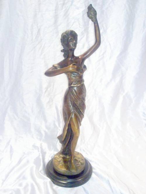 After Rancoulet - Stunning bronze! - Lady with grapes - What a gift!!